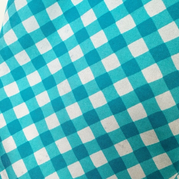 Kate Spade Gingham Fey Top in Firoza Spring 12 - Picture 7 of 7